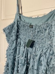 NEW Wild Fable Adjustable Strap Textured Dress , Slate Blue XXL