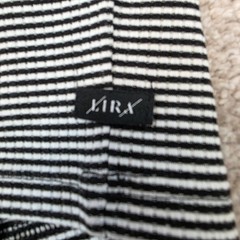 Lira Black & White Striped Sleeveless Ruched Side Dress Small NEW