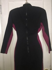 Rare Vintage 80s 90s YES Clothing Co. Houndstooth Panel Bodycon Mini Dress
