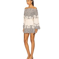 HEMANT & NANDITA Off-Shoulder Printed Mini Dress NWT Small