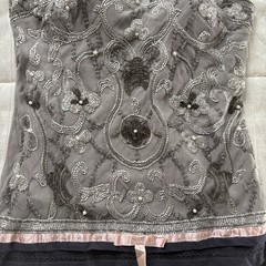 Y2K Sue Wong Nocturne Silk Beaded Fairycore Whimsical Mini Cocktail Dress Size 6