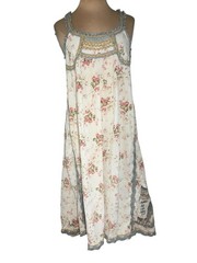 Magnolia Pearl FLORAL CLEMENTINE SLIP 143 in Postcards Kitten Appliqué Dress OS