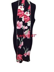 Phase Eight Black Red White Green Shift Dress Size 16 Bnwt