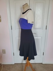 KATE SPADE New York « Jazz Things Up » Colorblock Crepe Flip Dress (Size 8)