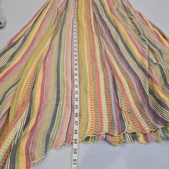 En Creme asymmetric striped midi Jenny dress, size medium