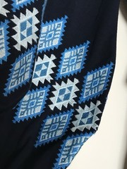 Figue Embroidered Boho Mini Dress, Navy Blue Tassel Belt, Tunic NWT MSRP $450.00