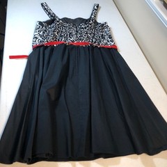 Vintage Y2K R&K Originals Womens Dress 20W Black 97% Cotton Sleeveless 50s Retro