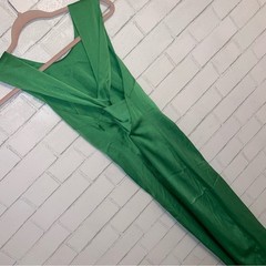 SAMSOE SAMSOE Garmentory $250 Cillia Green Satiny Long Dress XS EUC