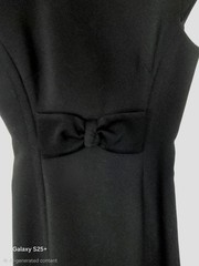 Kate Spade New York Black Women’s A-Line Sleeveless Bow Back Zip Dress 0