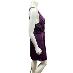 Purple Apartment 9 Silky Sleeveless Dress with Rounded Hem Size medium