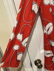 Meaneor Santa Hats Holiday Long Sleeve Christmas Dress in Red/White – Large NWT