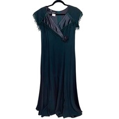 Wild Rose Dress Womens Size 10 Vintage USA Cottagecore Victorian Formal Retro