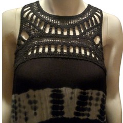 Boho Midi Dress Crochet Top Tie Dye Skirt Beach Vacation Sleeveless Large