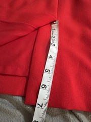 Kasper Women’s Scarlet Red Sheath Sleeveless V Neck Business/coctail Dress 16 W