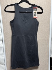 GapFit Women&rsquo;s 4&Prime; Inseam V-Neckline Black Active Tank Dress Size XS NWT $69