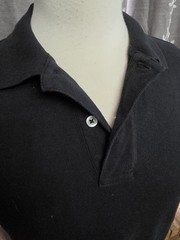 Vtg Ralph Lauren Sport Cotton Mesh Polo Dress Black Women&rsquo;s Medium Preppy Golf