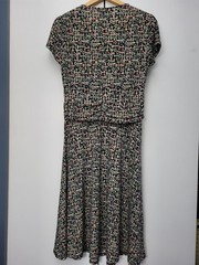 George Women&rsquo;s Multicolor Key Pattern Lightweight Stretch Dress Size Medium 8/10
