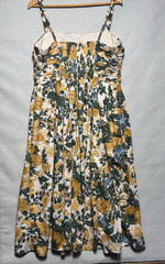 Abercrombie Fitch XL Floral Bird Sundress Cotton Blend Cottagecore Midi