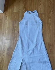 Mango Cross Back Flowing Dress NWT Size XS