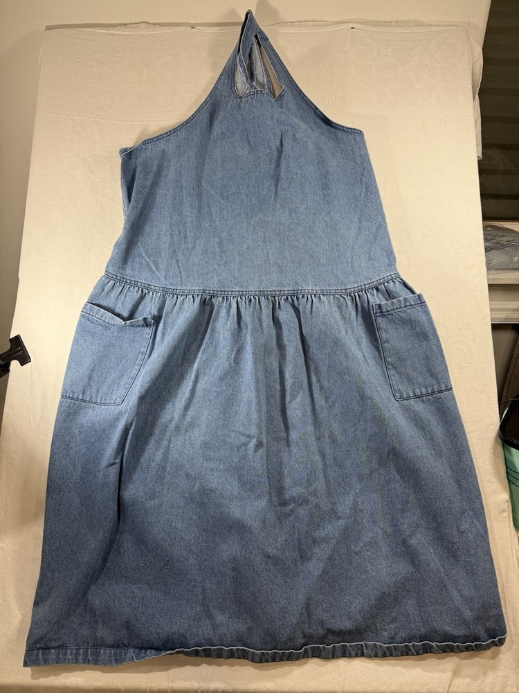 Sun Belt Denim Dress Womens Plus Size Denim Kipper Dress