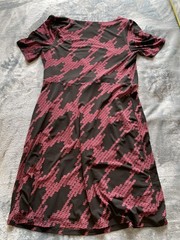 Papaya Women&rsquo;s Maroon Daisy Flower Print Dress Size 16 Holiday Summer