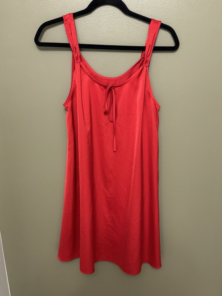 Things Between Tencil Flowy Red Mini Dress Woman Size Large