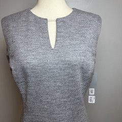 Classiques Entier Size 4 Wool Blend Sleeveless Dress Heather Gray NWT $298