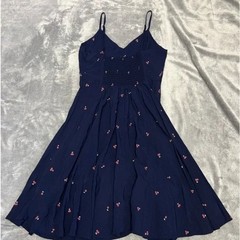 Gap Slip Dress Blue With Cherries Size XS Tank Dress