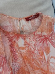 MAX MARA Orange Pattern Long Dress