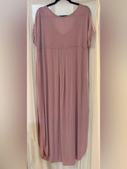 🌸 Vanilla Bay Mauve V-Neck Maxi Dress | 2X-3X