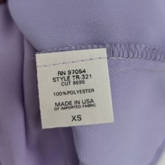 Three Eighty Two Mini Slip Dress Ruffle Neck Lilac Purple size XS NWT