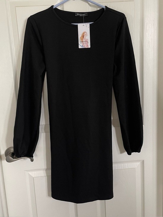 NEW Pretty Garden Black Midi Party Dress size S