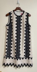 NEW Kate Spade Sand Dune Lace Shift Dress Great Cond Cream Black Womens 12