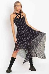 Blackmilk Double Crossed Occultist Handkerchief Dress Size Small S NEW NWT