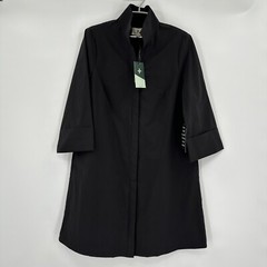 Tuckernuck Women&rsquo;s Black Charlie Shirt Dress sz S Stand Collar A-line Mini NWT