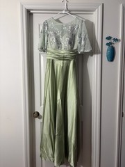 Trumpet/Mermaid Scoop 3/4 Sleeves Floor-Length Mother Of The Bride Dress