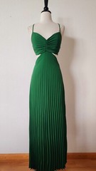 New Maxi Dress Size Small Green Goddess Coquette Bow Wedding