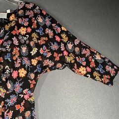 Anthro HD in Paris Maxi Dress Womens US 4 Sheer Floral Chiffon Cottage Peasant