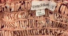 Poupette St. Barth Soledad Midi Dress Pink Size Large Smocked Floral Boho