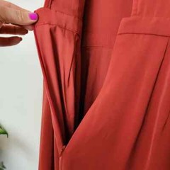 Keepsake The Label NEW Size Medium Rust Two Minds Tie Sleeve Midi Dress Wedding