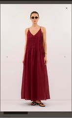 DISSH DISSH Tahlia Sahara Ramie Maxi Dress US 4