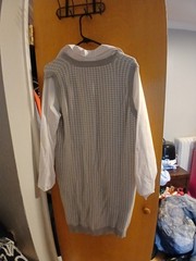womens sweater dress grey size xl