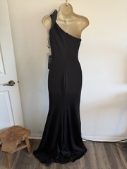 Jovani Gown NWT Sz 2 One Shoulder Beaded Mermaid Prom Guest Pageant Formal Gala