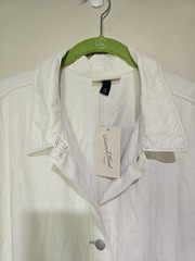 NWT Universal Thread White Denim Sleeveless Jumper Dress