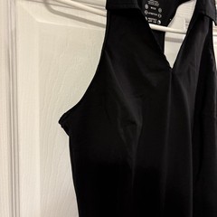 Calvin Klein Women’s performance Black Dress Built In Bra Upf 30 Size S Wick