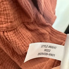 MADEWELL Marianna Puff-Sleeve Mini Dress Clay Brown {J37}