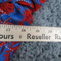 Sugarlips Dress Womens S Blue Floral Maxi V-Neck Puff Sleeve Lined NWT