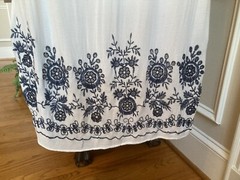 Available by Angela White Dress With Blue Embroidery