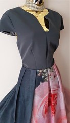 Ted Baker Noura Blenheim Palace Rose jewel Fit & Flare Evening Dress Size 8 TB1