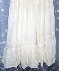 American Eagle Cream Off White Lace Ruffled Long Maxi Sun Dress Size XS Summer